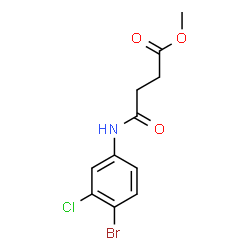 Methyl 4-[(4-bromo-3-chlorophenyl)amino]-4-oxobutanoate Structure