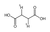 SUCCINIC ACID-2,3-3H Structure