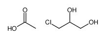 acetic acid,3-chloropropane-1,2-diol Structure