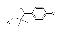 (+/-)-1-(4-Chlor-phenyl)-2,2-dimethyl-propan-1,3-diol结构式