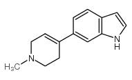 6-(1-甲基-1,2,3,6-四氢吡啶-4-基)-1H-吲哚结构式