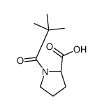 (2S)-1-(2,2-dimethylpropanoyl)pyrrolidine-2-carboxylic acid Structure