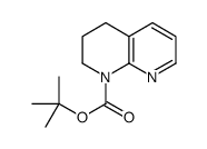 3,4-二氢-1,8-萘啶-1(2H)-羧酸叔丁酯结构式