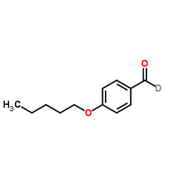 4-正戊氧基苯甲醛-D1结构式