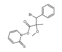(1H)-2-thioxo-1-pyridyl 3-bromo-2-methoxy-2-methyl-3-phenylpropionate Structure