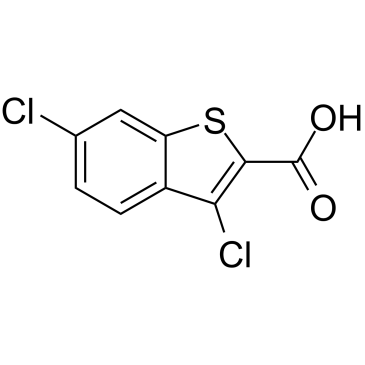 3,6-二氯苯并[b]噻吩-2-羧酸结构式