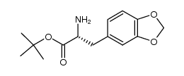 (R)-1,1-dimethylethyl 2-amino-3-(3,4-methylenedioxyphenyl)propanoate结构式