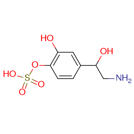 dl-norepinephrine-4-O-sulfate Structure