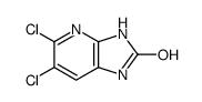 5,6-dichloro-1,3-dihydroimidazo[4,5-b]pyridin-2-one结构式