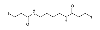 N,N'-(butane-1,4-diyl)bis(3-iodopropanamide)结构式