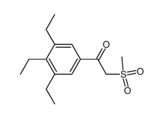 ω-(methylsulfonyl)-3,4,5-triethylacetophenone Structure