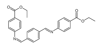 ethyl 4-[[4-[(4-ethoxycarbonylphenyl)iminomethyl]phenyl]methylideneamino]benzoate Structure
