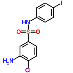 3-AMINO-4-CHLORO-N-(4-IODO-PHENYL)-BENZENESULFONAMIDE Structure