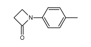 N-(4-methylphenyl)azetidin-2-one结构式