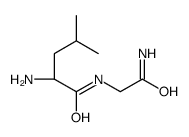 (2S)-2-amino-N-(2-amino-2-oxoethyl)-4-methylpentanamide Structure