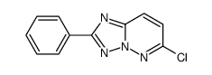 6-氯-2-苯基-1,2,4-噻唑并[1,5-b]吡嗪结构式