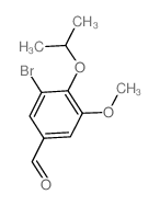 3-bromo-5-methoxy-4-propan-2-yloxybenzaldehyde Structure