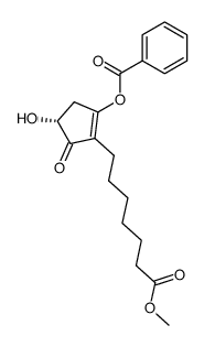 (R)-4-hydroxy-2-(7-methoxy-7-oxoheptyl)-3-oxocyclopent-1-en-1-yl benzoate Structure