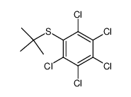 t-Bu-pentachlorphenylsulfid Structure
