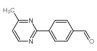 4-(4-甲基嘧啶)苯甲醛结构式