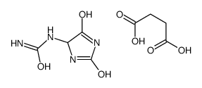 butanedioic acid,(2,5-dioxoimidazolidin-4-yl)urea Structure
