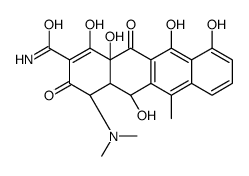(4S,4aR,5R,12aR)-4-(dimethylamino)-1,5,10,11,12a-pentahydroxy-6-methyl-3,12-dioxo-4a,5-dihydro-4H-tetracene-2-carboxamide结构式