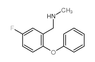 5-氟-N-甲基-2-苯氧基苄胺结构式