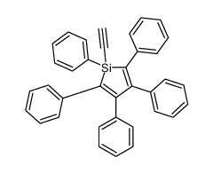 1-ethynyl-1,2,3,4,5-pentakis-phenylsilole Structure