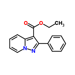 2-苯基吡唑并[1,5-a]吡啶-3-羧酸乙酯结构式