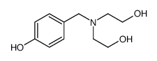 4-[[bis-(2-Hydroxyethyl)amino]methyl]phenol Structure