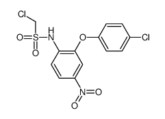1-chloro-N-[2-(4-chlorophenoxy)-4-nitrophenyl]methanesulfonamide Structure