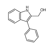 (3-phenyl-1H-indol-2-yl)methanol结构式