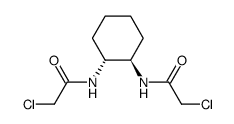 (R,R)-2-chloro-N-[2-(2-chloro-acetylamino)cyclohexyl]acetamide结构式