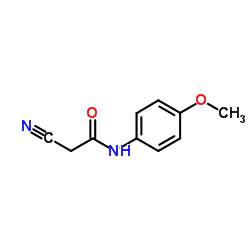 2-氰基-N-(4-甲氧基苯基)乙酰胺结构式
