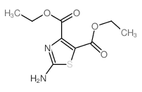 4,5-Thiazoledicarboxylicacid, 2-amino-, 4,5-diethyl ester Structure