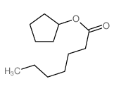 Heptanoic acid,cyclopentyl ester结构式