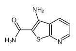 3-aminothieno[2,3-b]pyridine-2-carboxylic acid amide结构式