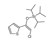 2-[1-tri-isopropylsilyloxy-2-chloro-vinyl]-thiophene结构式