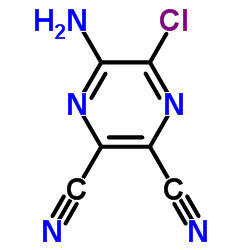 5-Amino-6-chloro-2,3-pyrazinedicarbonitrile structure