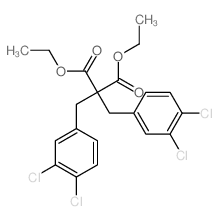 diethyl 2,2-bis[(3,4-dichlorophenyl)methyl]propanedioate结构式