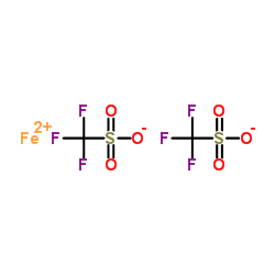 Iron(II) trifluoromethanesulfonate structure