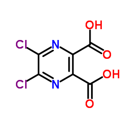 5,6-二氯-2,3-吡嗪二酸结构式