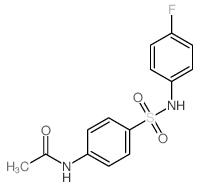 N-[4-[(4-fluorophenyl)sulfamoyl]phenyl]acetamide Structure