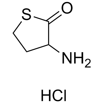 DL-高半胱氨酸硫内酯盐酸盐结构式
