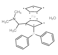 (+/-)-N,N-二甲基-1-(2-二苯基膦)二茂铁乙胺单水合物结构式