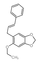 1,3-Benzodioxole,5-ethoxy-6-(3-phenyl-2-propen-1-yl)- Structure