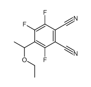 4-(1-ethoxyethyl)-3,5,6-trifluorobenzene-1,2-dicarbonitrile结构式