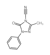 3-methyl-5-oxo-1-phenyl-1,2,4-triazole-4-carbonitrile Structure