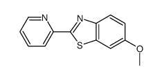 6-methoxy-2-pyridin-2-yl-1,3-benzothiazole结构式