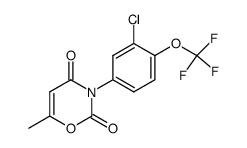 3-(3-chloro-4-trifluoromethoxy-phenyl)-6-methyl-[1,3]oxazine-2,4-dione Structure